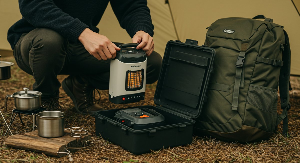 電気ストーブ キャンプ