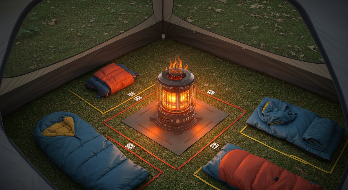 電気ストーブ キャンプ