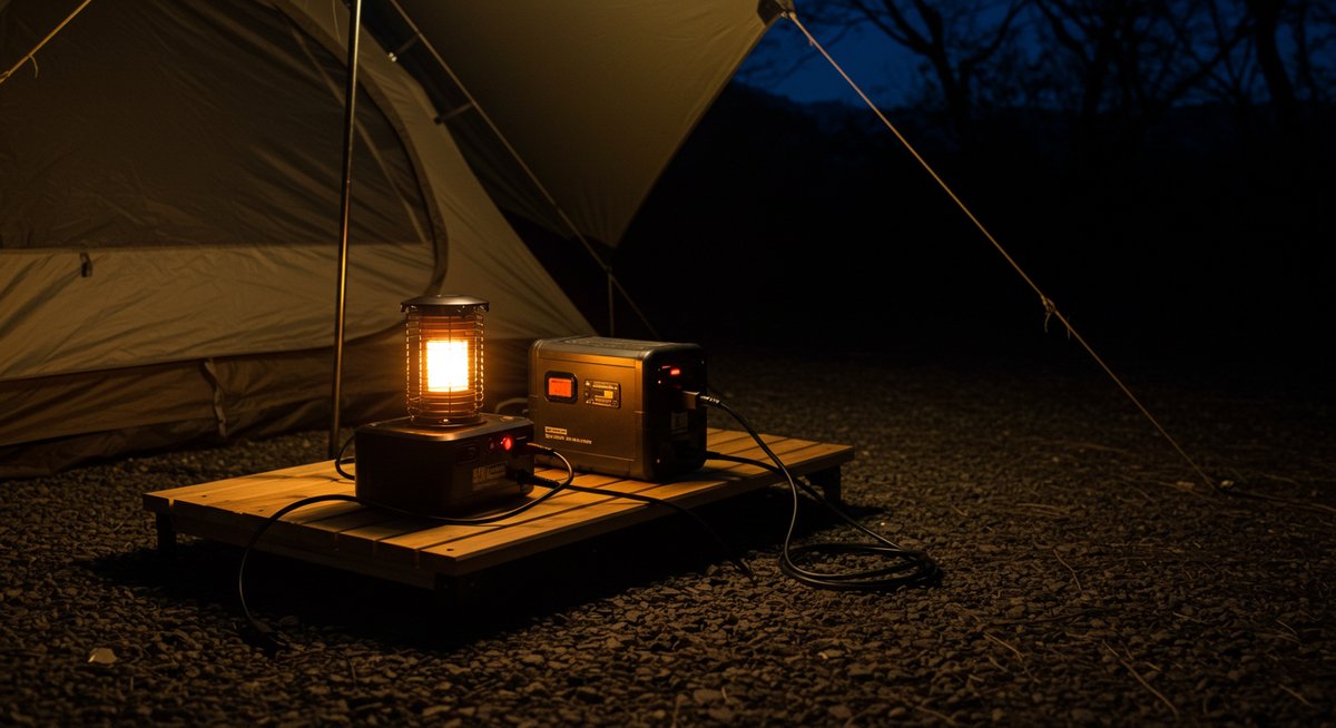 電気ストーブ キャンプ