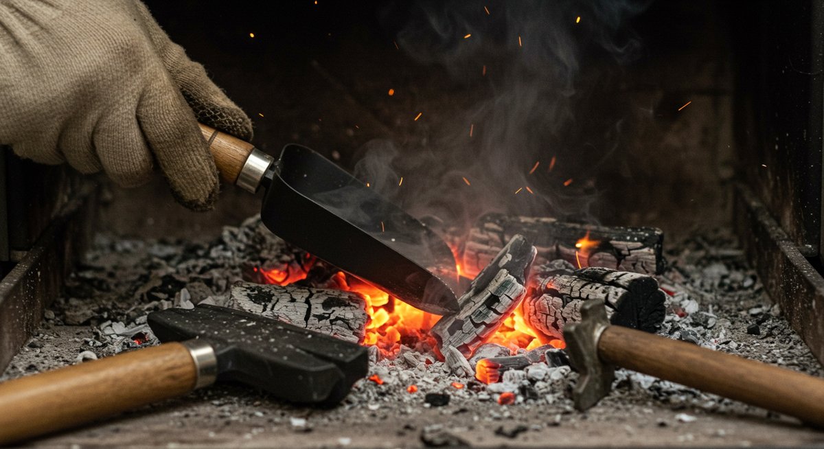 焚き火 水をかける