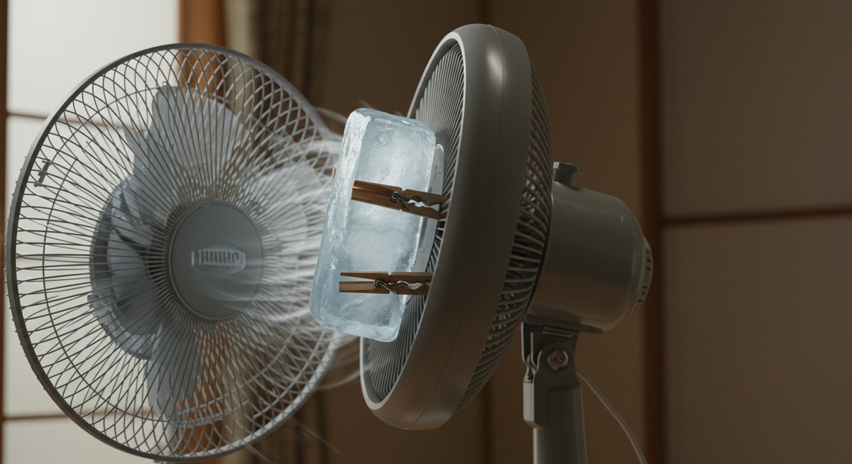 扇風機 保冷剤 付け方