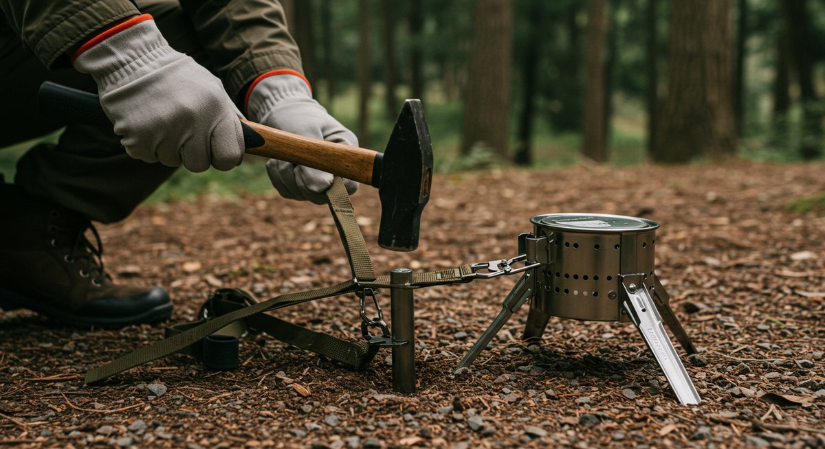 焚き火 リフレクター 倒れる
