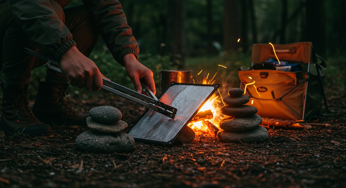 焚き火 リフレクター 倒れる