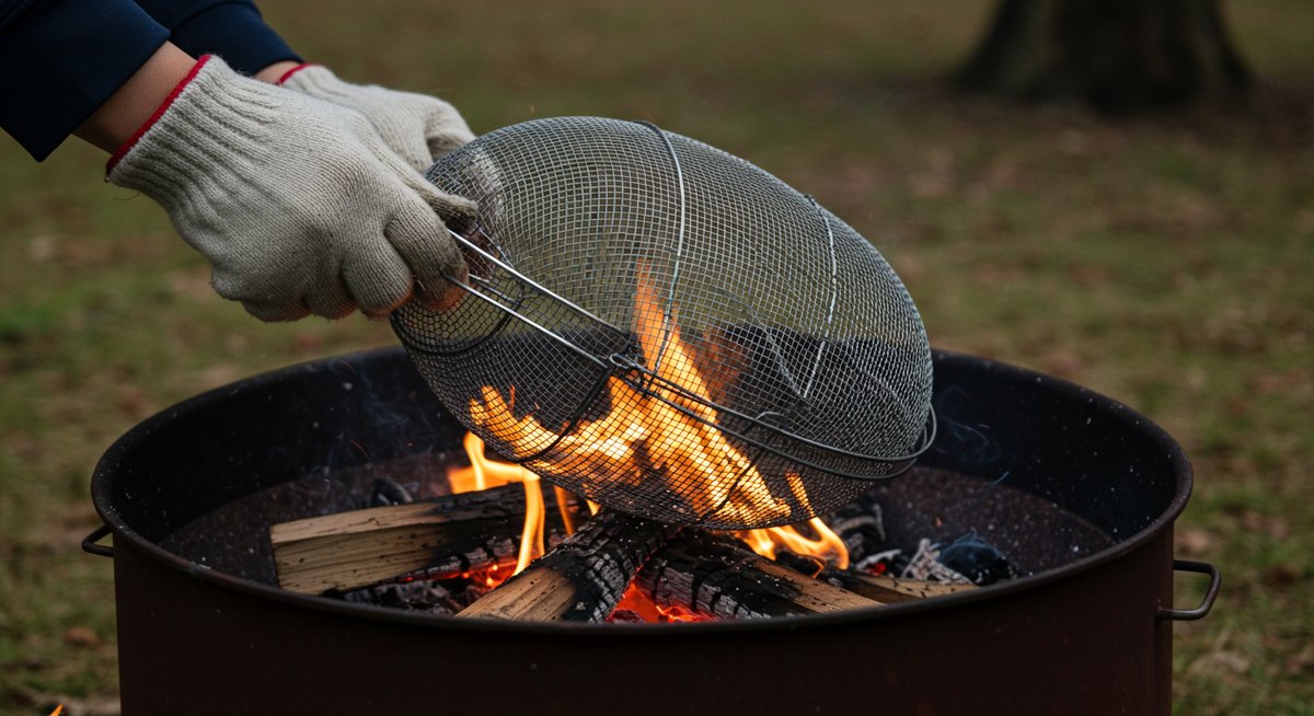焚き火 火の粉 対策