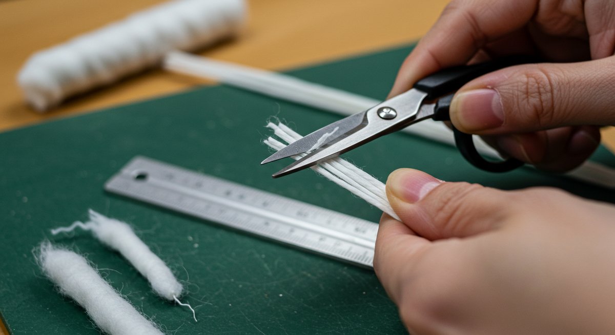 オイルランタン 芯 代用