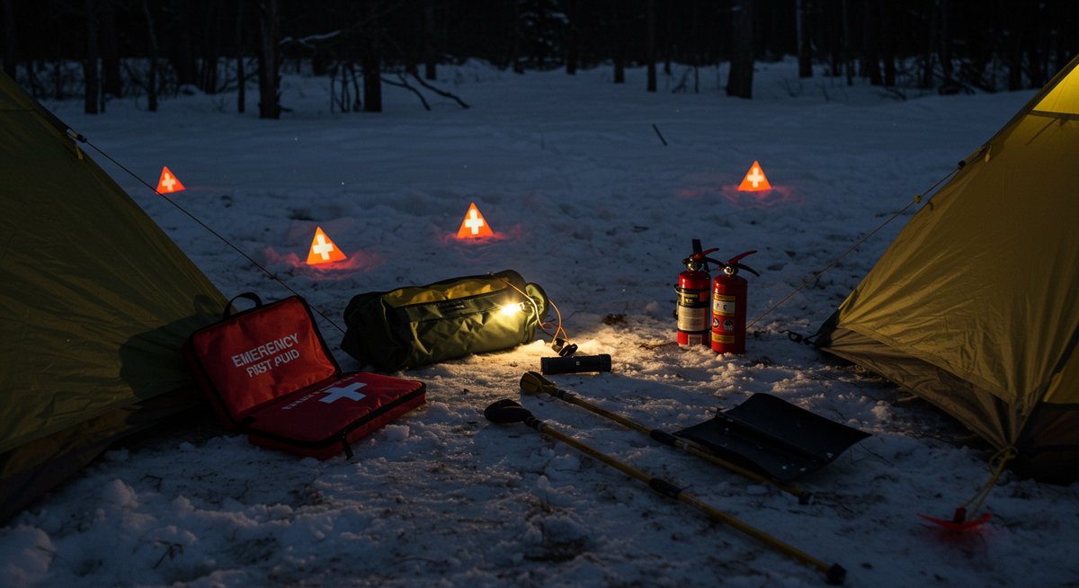 キャンプ お座敷スタイル 冬