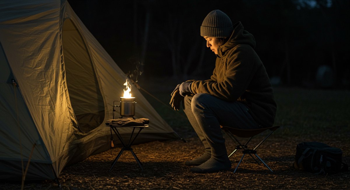 キャンプ 暖房 電源なし